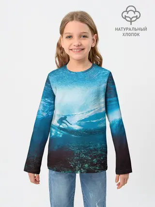 Детский лонгслив / Под водой