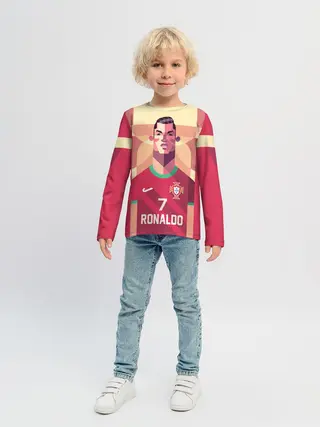 Детский лонгслив / Криштиану Роналду