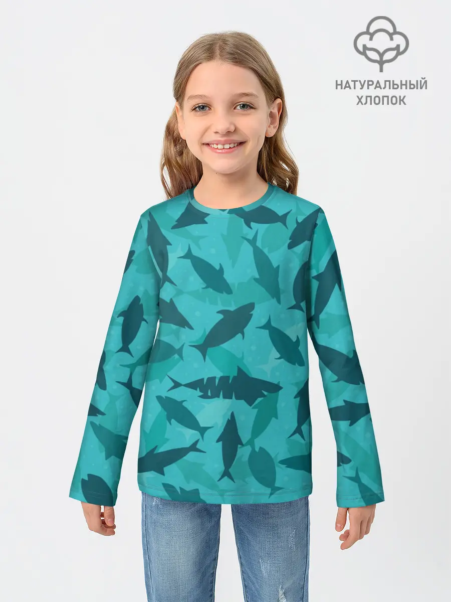 Детский лонгслив / Морские жители