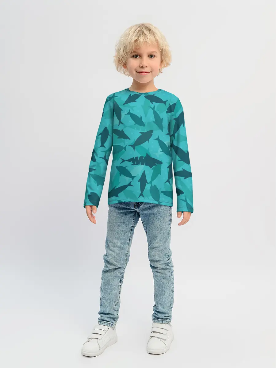 Детский лонгслив / Морские жители