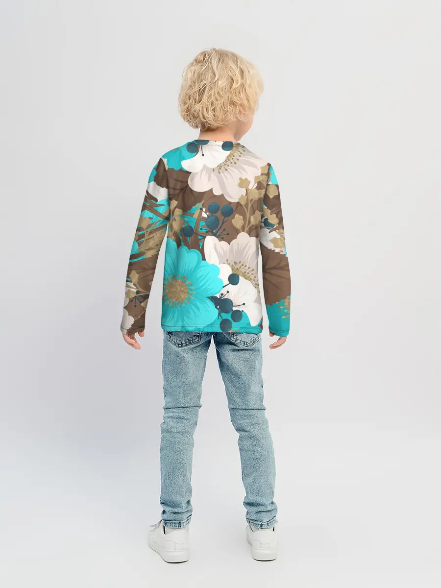 Детский лонгслив / Красивые цвеТы