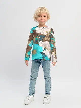 Детский лонгслив / Красивые цвеТы