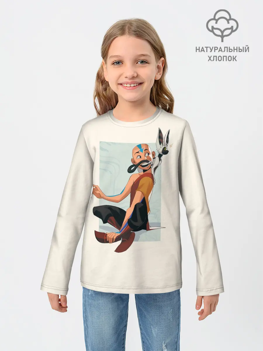 Детский лонгслив / Aang avatar