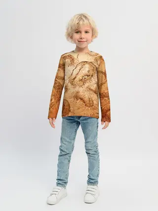 Детский лонгслив / Кракен