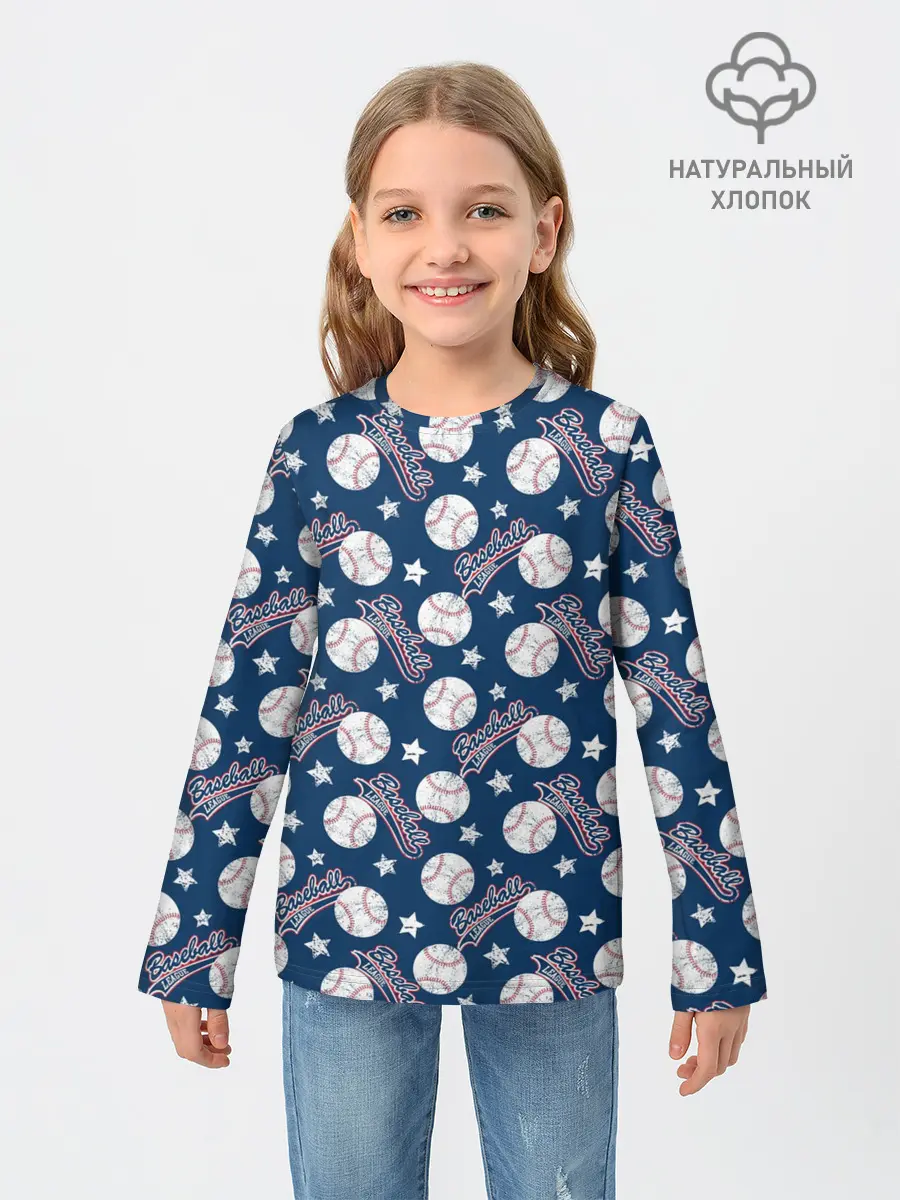 Детский лонгслив / Baseball