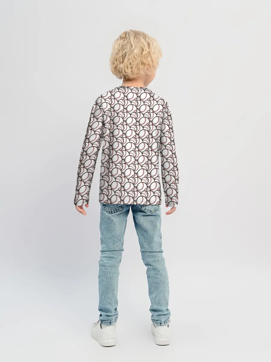 Детский лонгслив / Бейсбольные Мячи