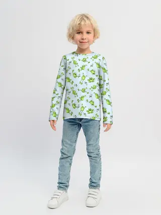 Детский лонгслив / Веселые лягушки