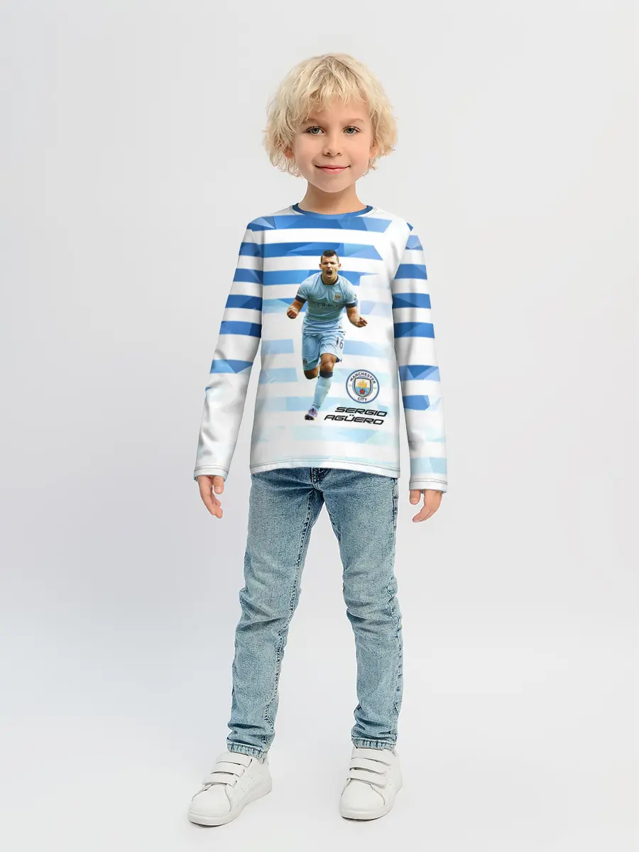 Детский лонгслив / Серхио Aгуэро