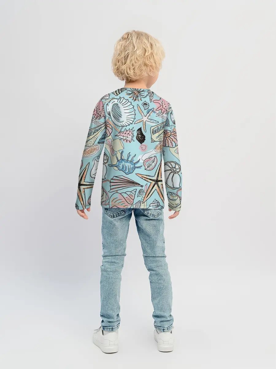 Детский лонгслив / Морские обитатели