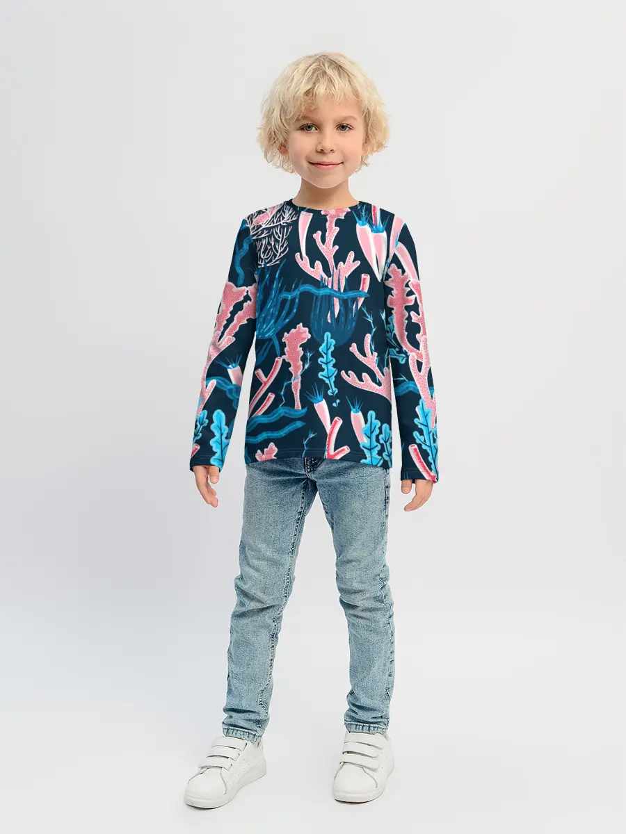 Детский лонгслив / Подводный мир
