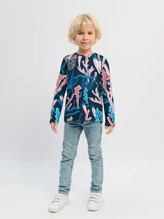 Детский лонгслив / Подводный мир