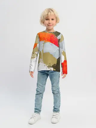 Детский лонгслив / Art Abstraction