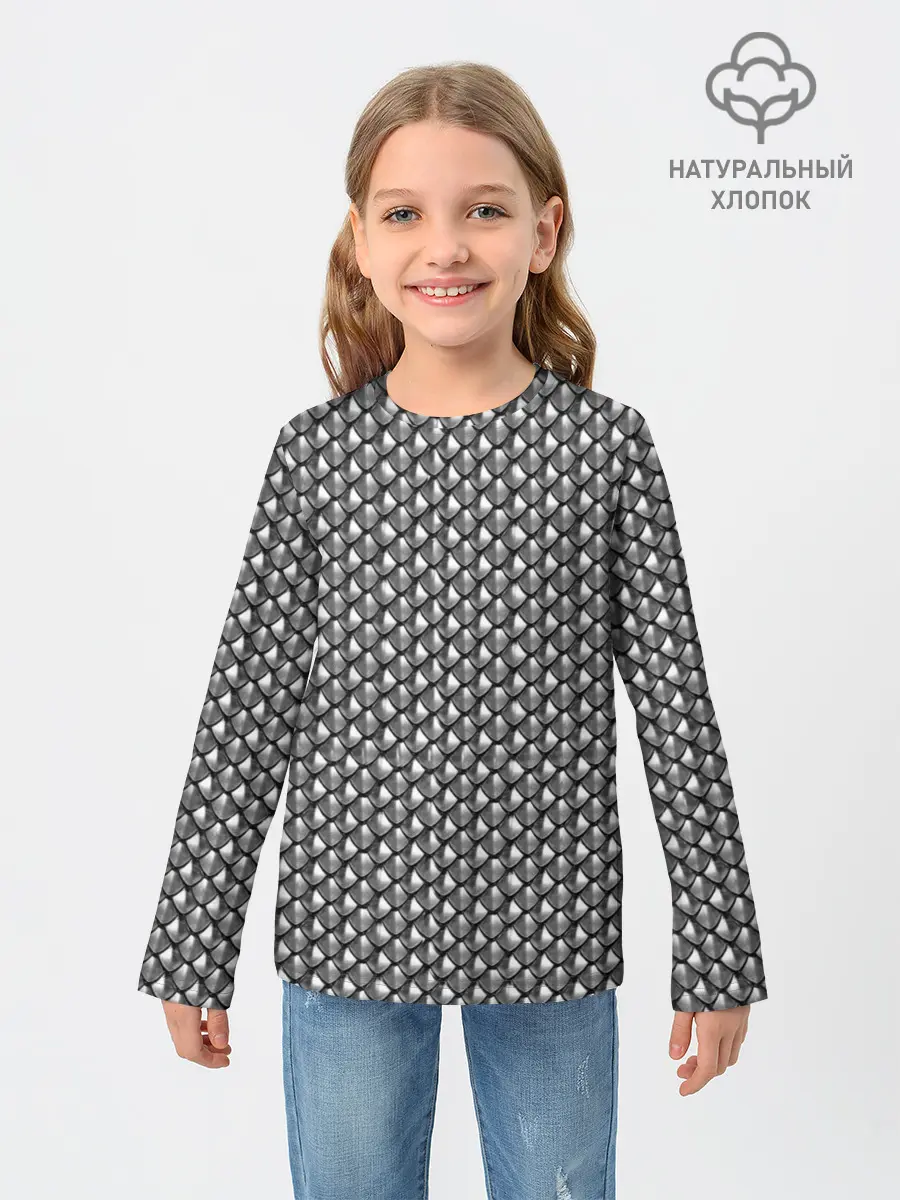 Детский лонгслив / Metal Scales