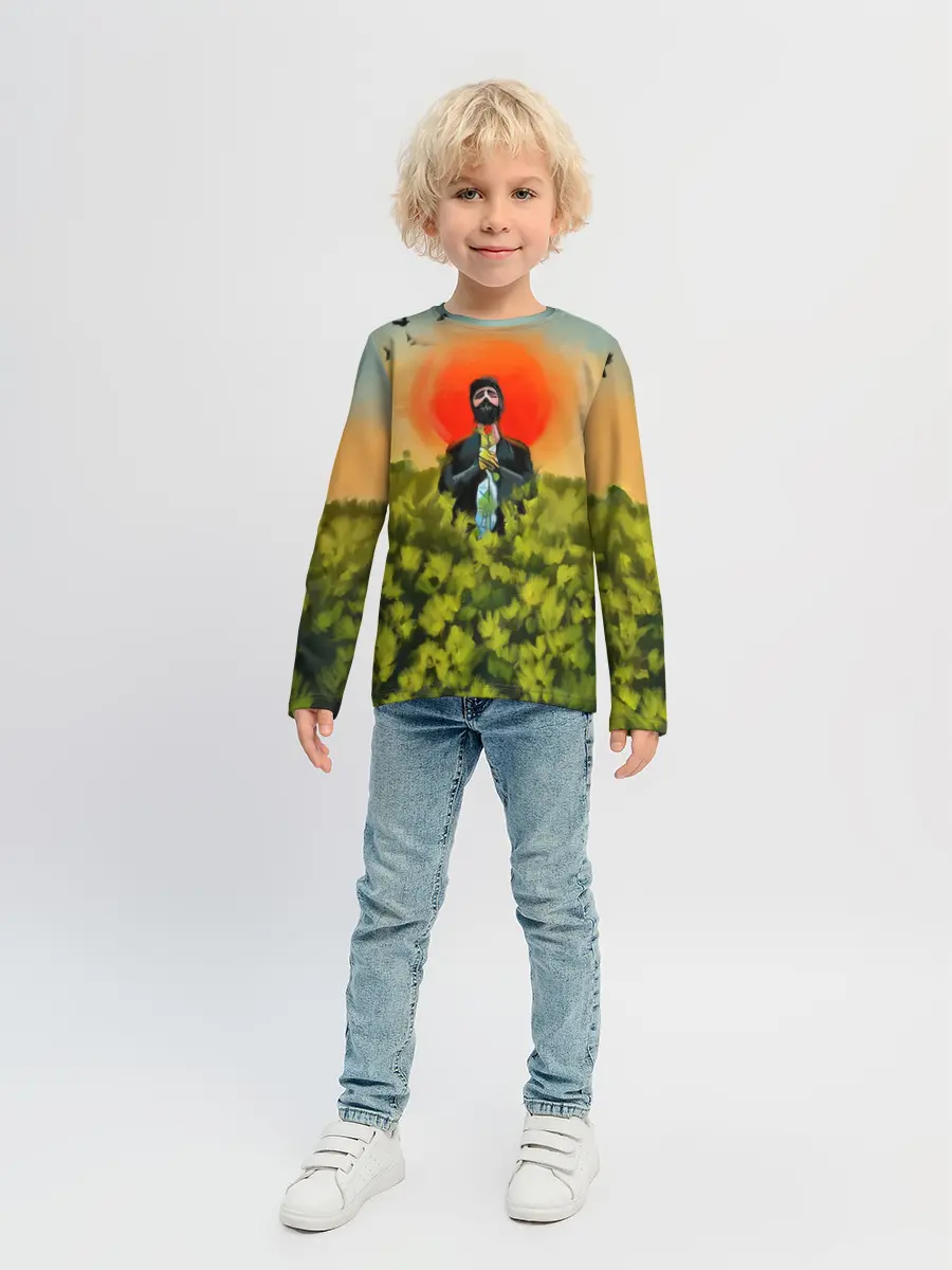Детский лонгслив / Один в поле