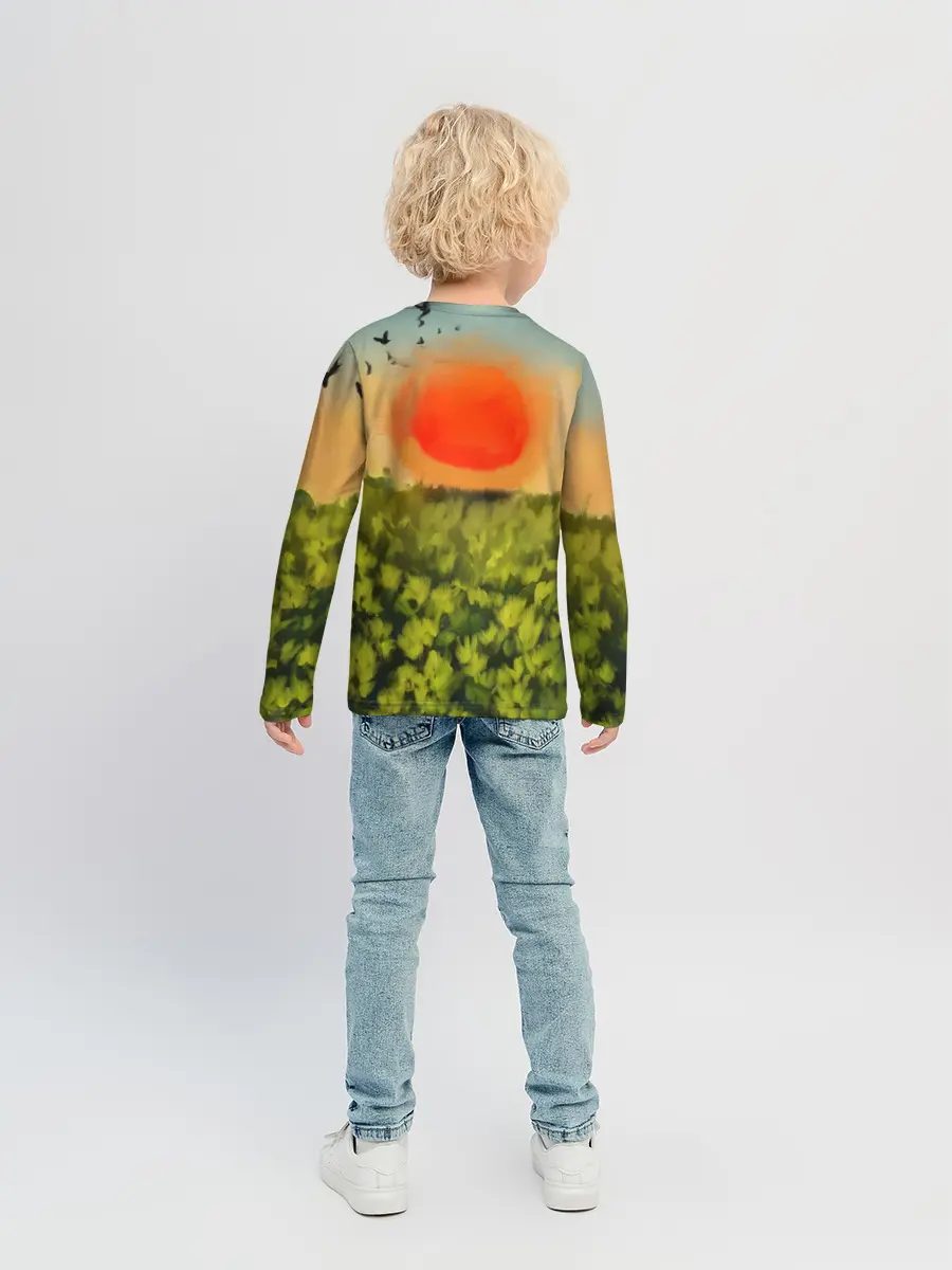 Детский лонгслив / Один в поле