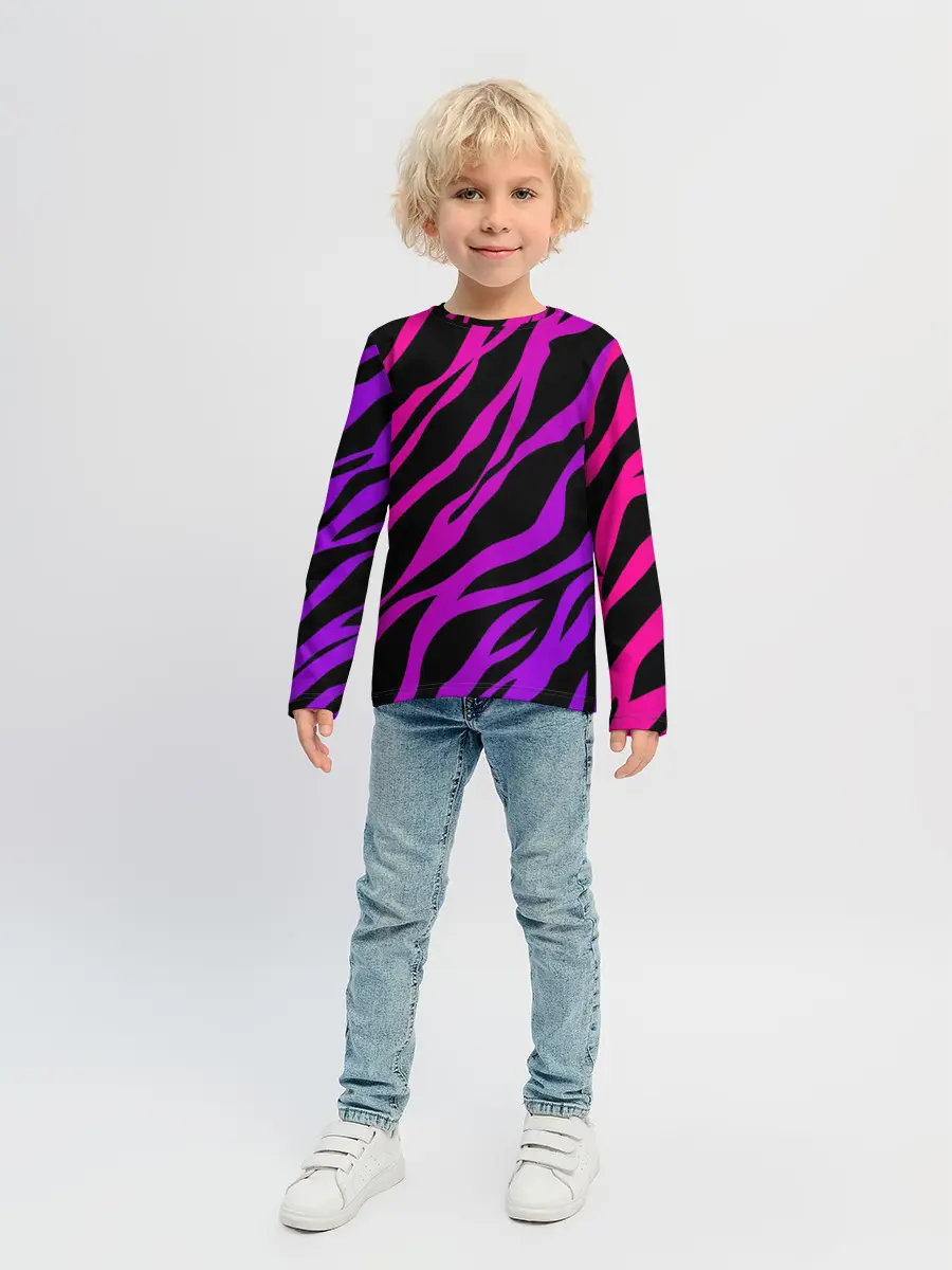 Детский лонгслив / Похоже на зебру