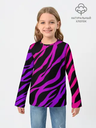 Детский лонгслив / Похоже на зебру