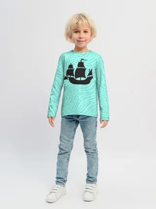 Детский лонгслив / Корабль