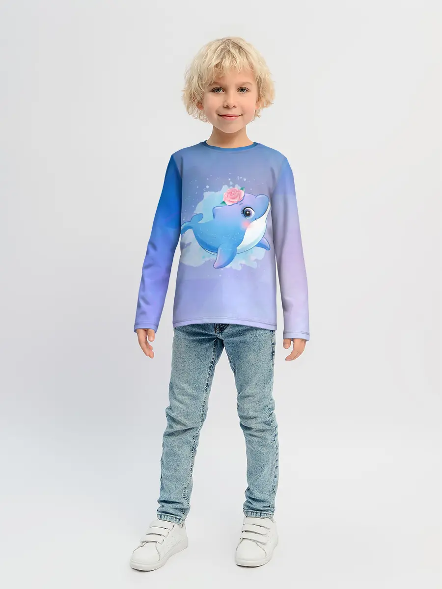 Детский лонгслив / Дельфинчик