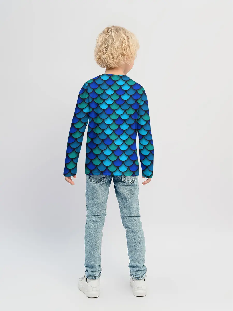 Детский лонгслив / Чешуя рыбы