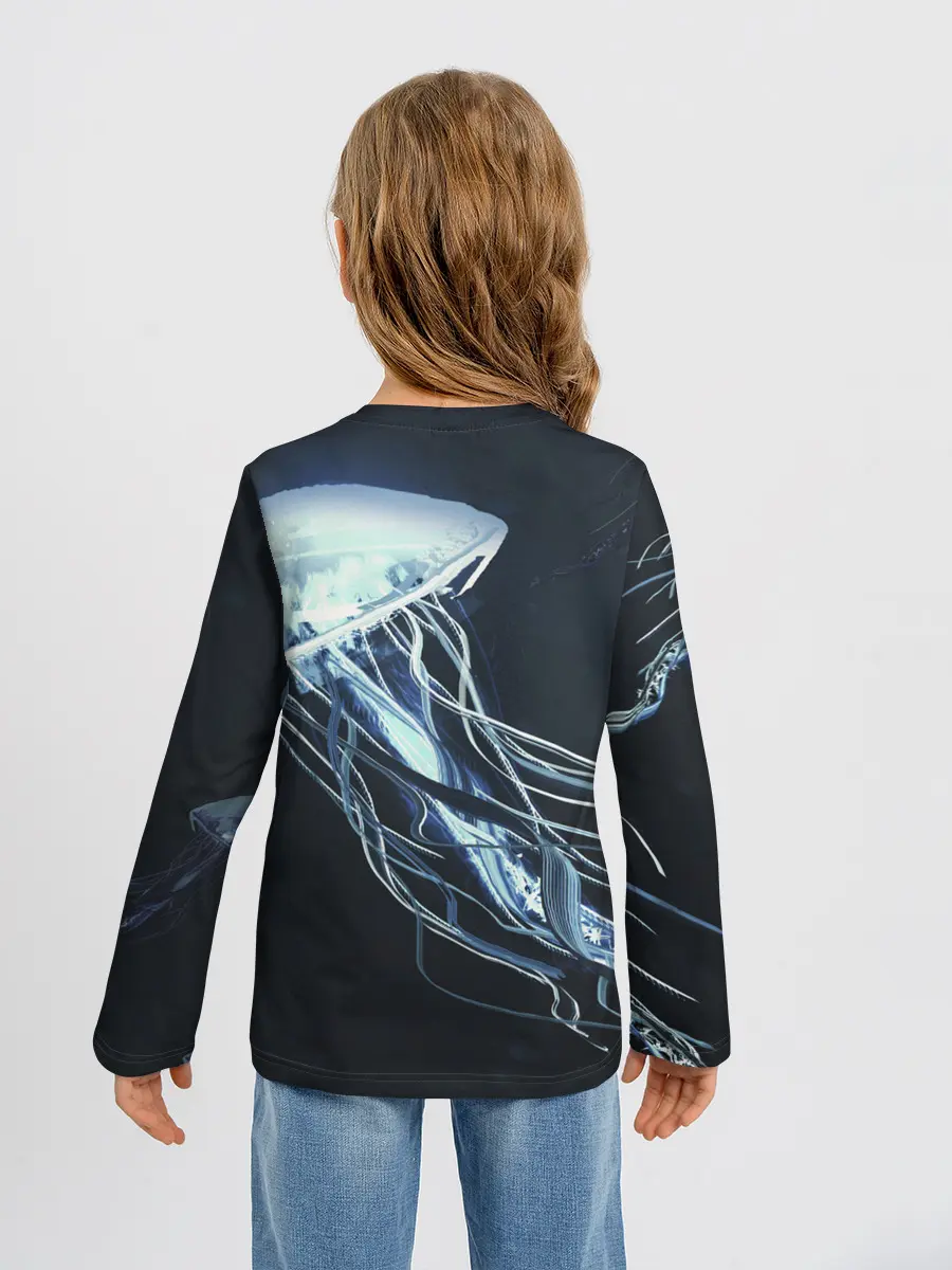 Детский лонгслив / Рисунок медуза