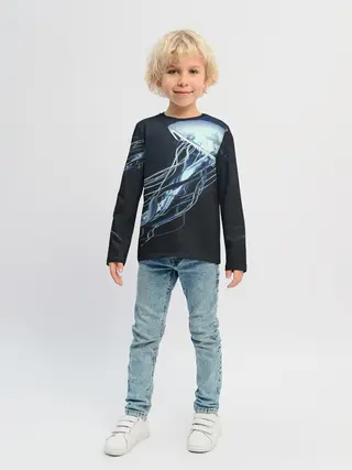 Детский лонгслив / Рисунок медуза