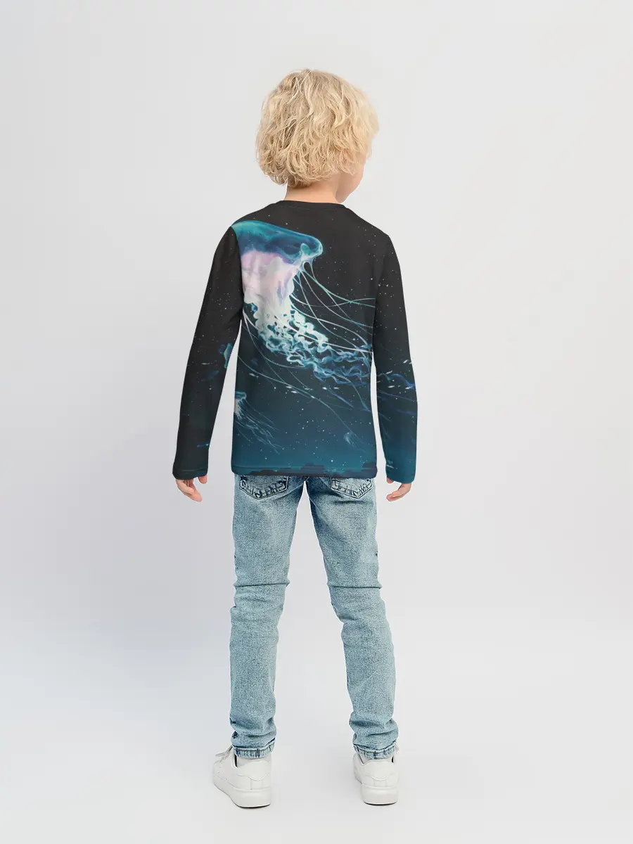 Детский лонгслив / Рисунок медуза