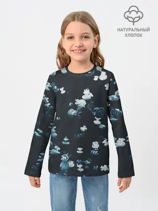 Детский лонгслив / Медузы