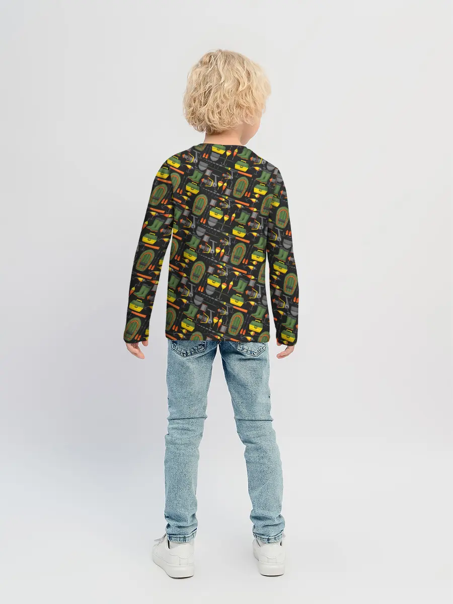 Детский лонгслив / Время порыбачить