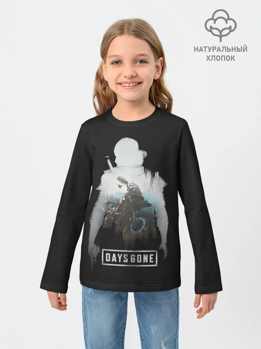 Детский лонгслив / Days gone силуэт Дикона