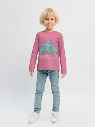 Детский лонгслив / 21 pilots scaled and icy dragon