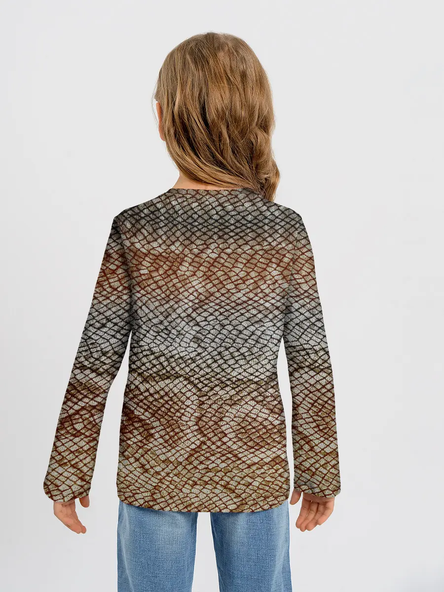 Детский лонгслив / Snake skin