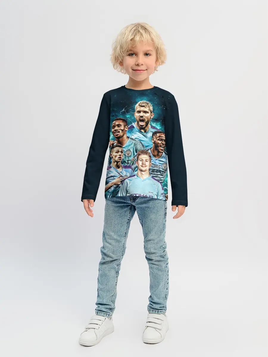 Детский лонгслив / Манчестер Сити Серхио Агуэро
