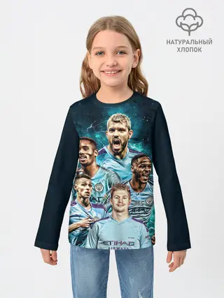 Детский лонгслив / Манчестер Сити Серхио Агуэро