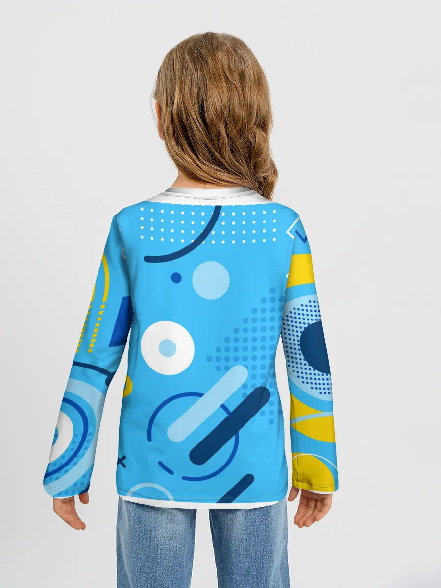 Детский лонгслив / Геометрические фигуры