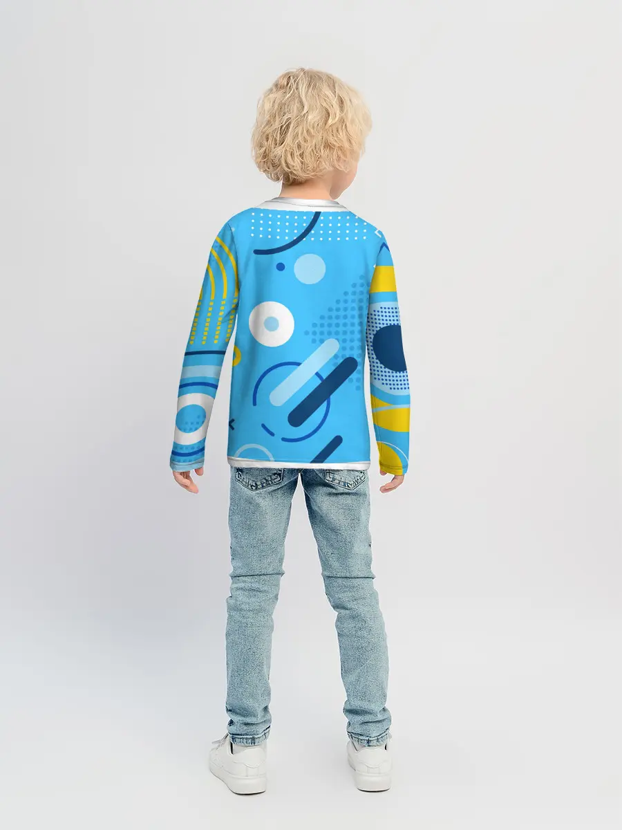 Детский лонгслив / Геометрические фигуры