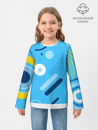 Детский лонгслив / Геометрические фигуры
