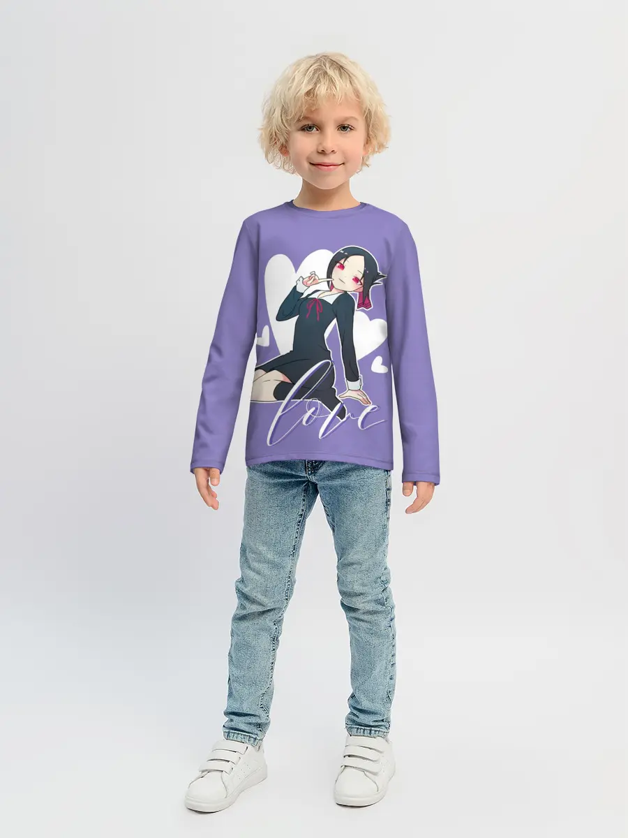 Детский лонгслив / Love Kaguya Shinomiya