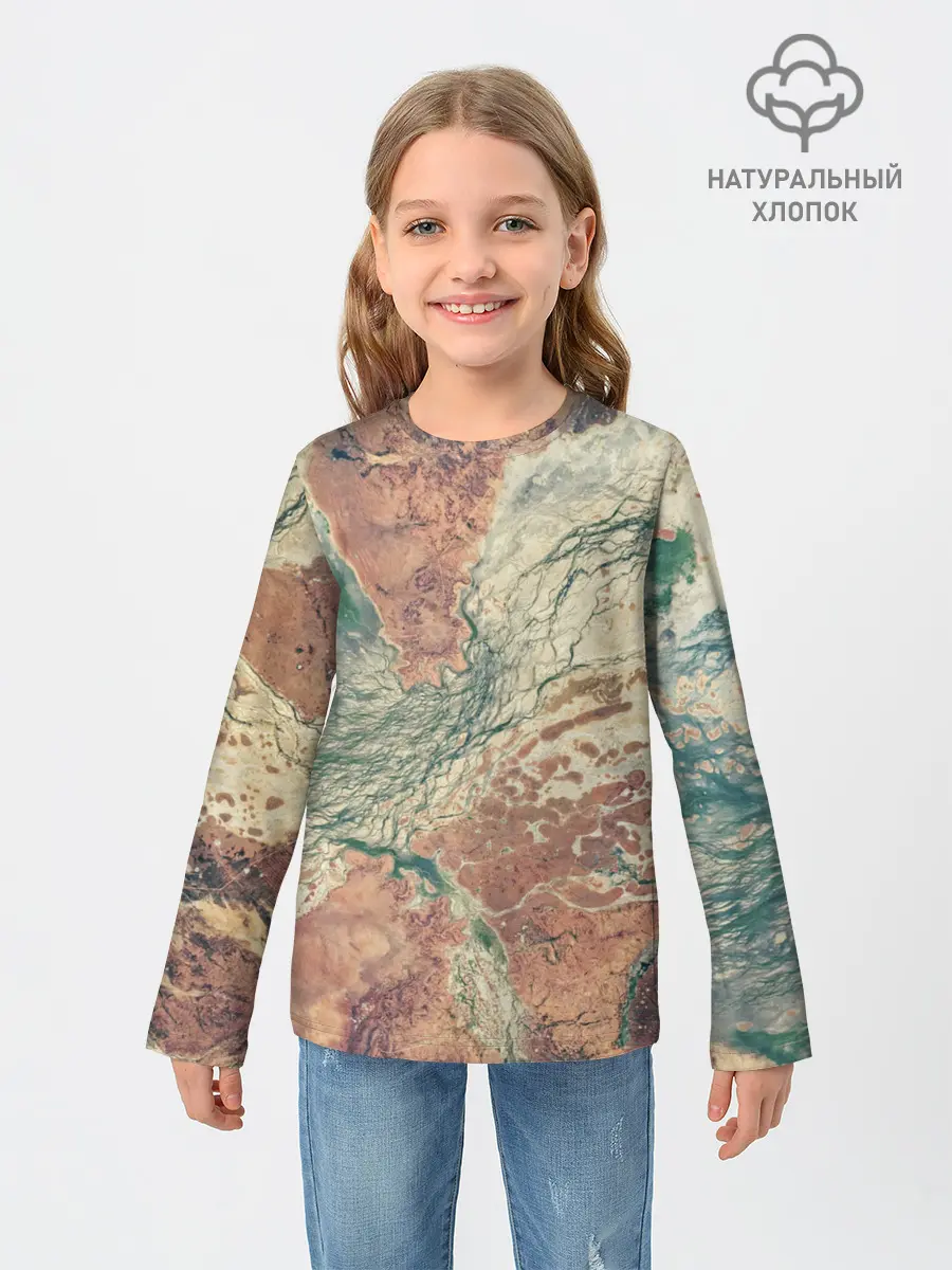 Детский лонгслив / Снимок со СпуТника