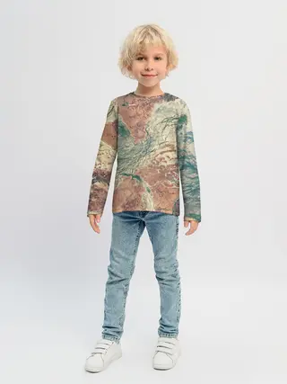 Детский лонгслив / Снимок со СпуТника