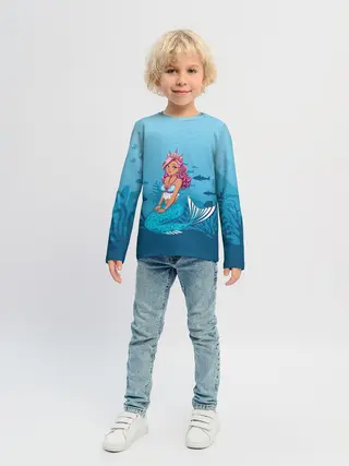 Детский лонгслив / Mermaid | Русалка | Русалочка