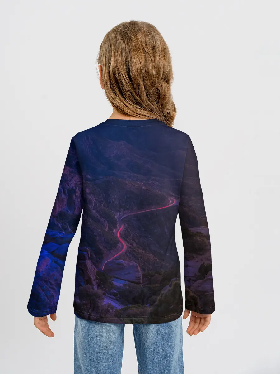 Детский лонгслив / НЕОНОВАЯ ДОРОГА