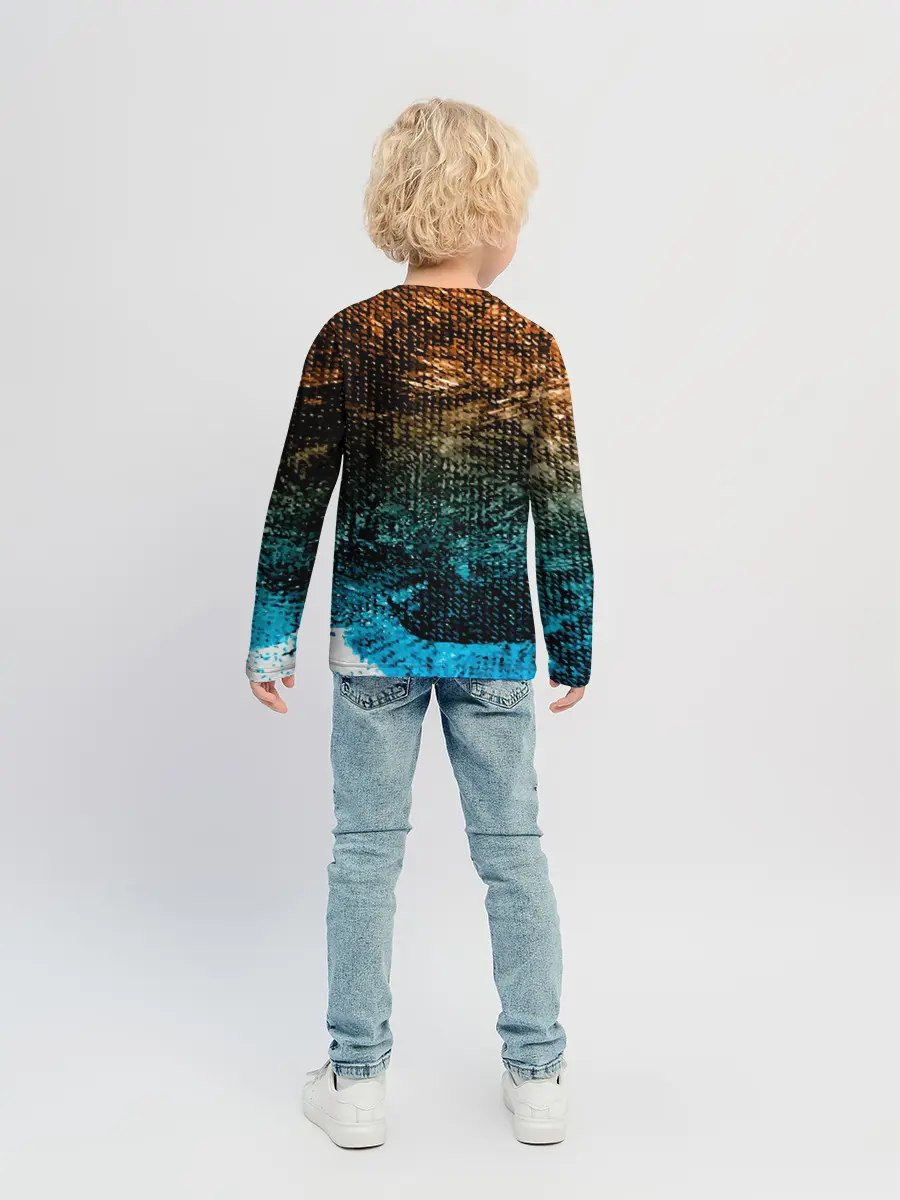 Детский лонгслив / Рыба на крючке