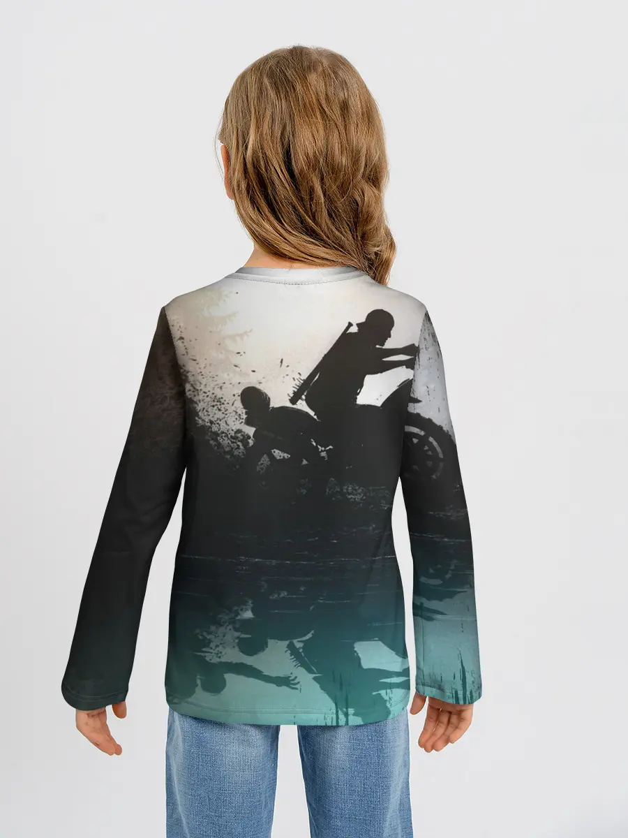 Детский лонгслив / Days gone отражение Дикона