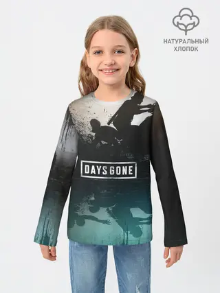Детский лонгслив / Days gone отражение Дикона