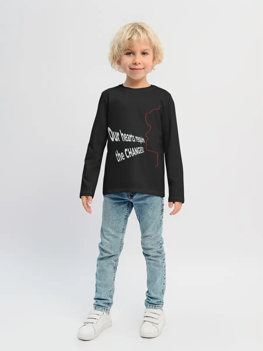 Детский лонгслив / Перемен! Цой