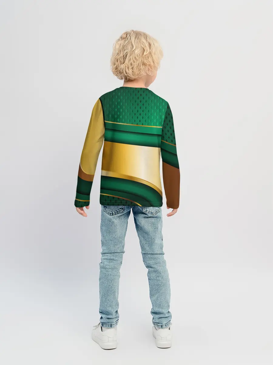 Детский лонгслив / GREEN GOLD 3D