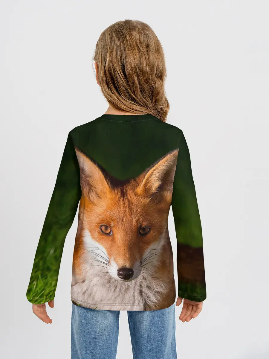 Детский лонгслив / Лисица