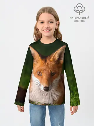 Детский лонгслив / Лисица