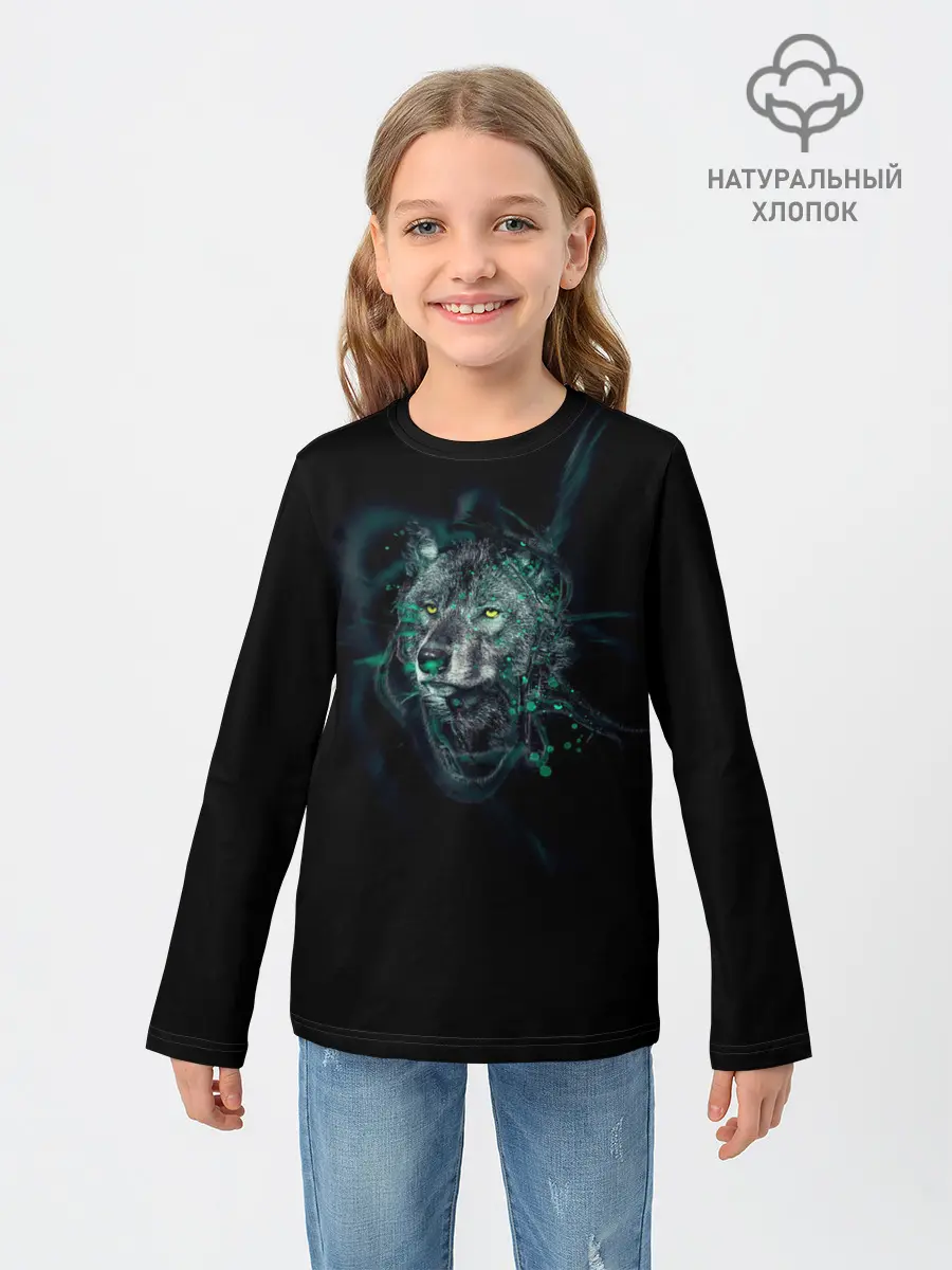 Детский лонгслив / ВоЛк во Тьме